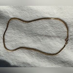 19k Yellow Gold Wrapped Pocket Watch Chain That Has Been Converted to Necklace.